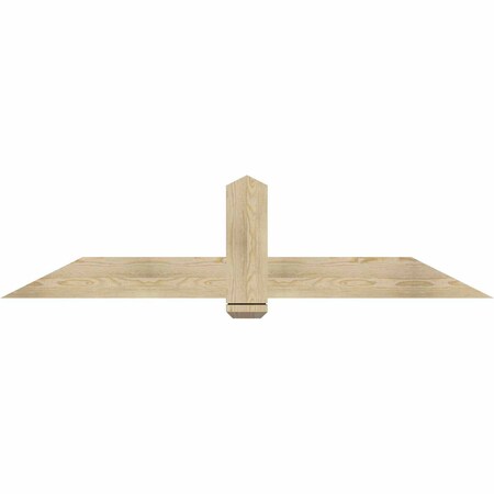 Ekena Millwork Eugene Rough Sawn Timber Gable Bracket, Douglas Fir, 72"W x 18"H x 2"D x 6"F, 6/12 Pitch GBW072X18X0206EUG00RDF